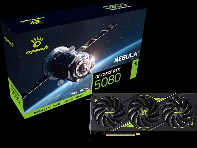 Manli Nebula GeForce RTX 5080 16GB GDDR7 Graphics Card