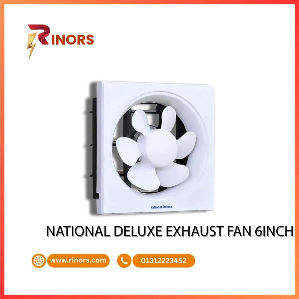 National Deluxe 6-Inch Exhaust Fan for Home & Kitchen in Bangladesh