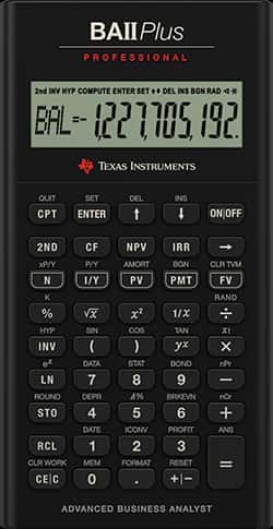 Texas Instruments BA II Plus Professional Financial Calculator