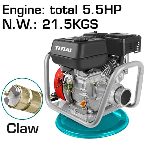 TOTAL Gasoline Concrete Vibrator TP630-2 – 4.0kW(5.5HP) Claw type coupling
