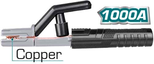 TOTAL Porte-Électrode TWAH10006 – 1000A Convient aux machines de soudage MMA (inférieures à 630 A)