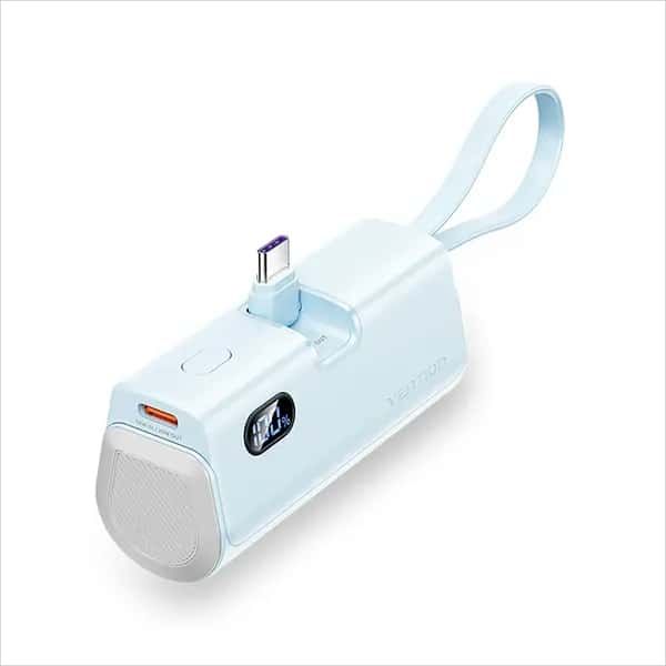 Vention FHQL0 4800mAh 22.5W Power Bank With Built-in Type-C and IP Cable