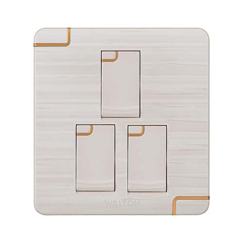 Walton Flora Series 3 Gang 1 Way Switch (WFL3GS1)