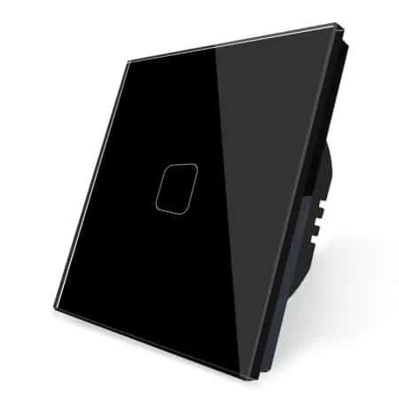 Wifi Smart 1 Gang Switch RF Premium Square Black