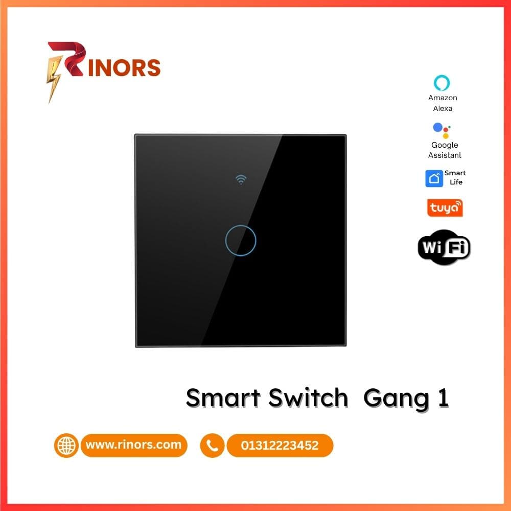 Tuya Smart Light Switch 1-Gang - WiFi & Voice Control